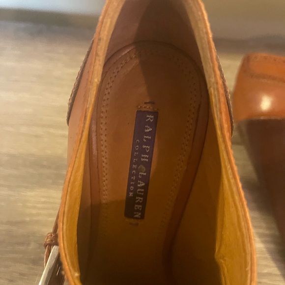 Ralph Lauren Women's Brown Brogue Shoes - Picture 4 of 10